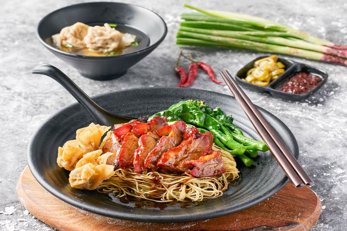 Char Siew Wanton Noodle Dry